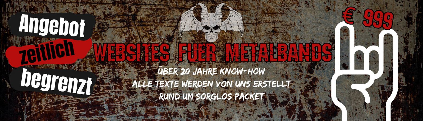 Website für Metalbands